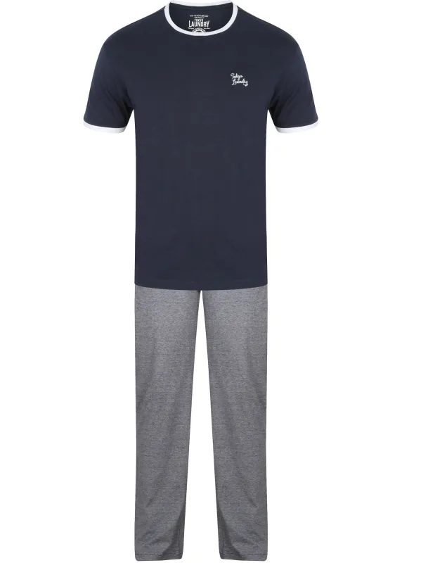 Ivor 2pc Cotton Jersey Lounge Set in Midnight Blue - Tokyo Laundry made by Tokyo Laundry