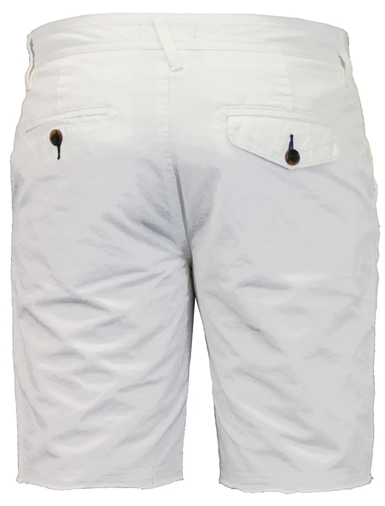 Chester Raw Hem Chino Shorts in White sold by Tokyo Laundry product image thumbnail 4