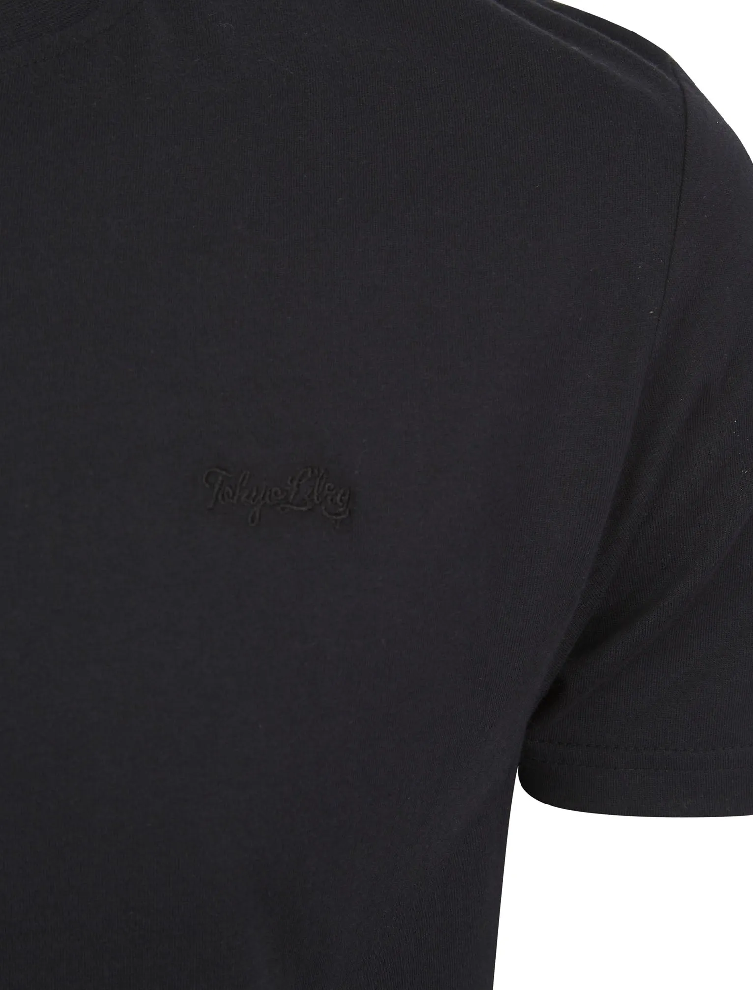 Keir 2 Piece Jersey Cotton Crew Neck T-Shirt and Shorts Lounge Set in Jet Black - Tokyo Laundry sold by Tokyo Laundry product image thumbnail 4