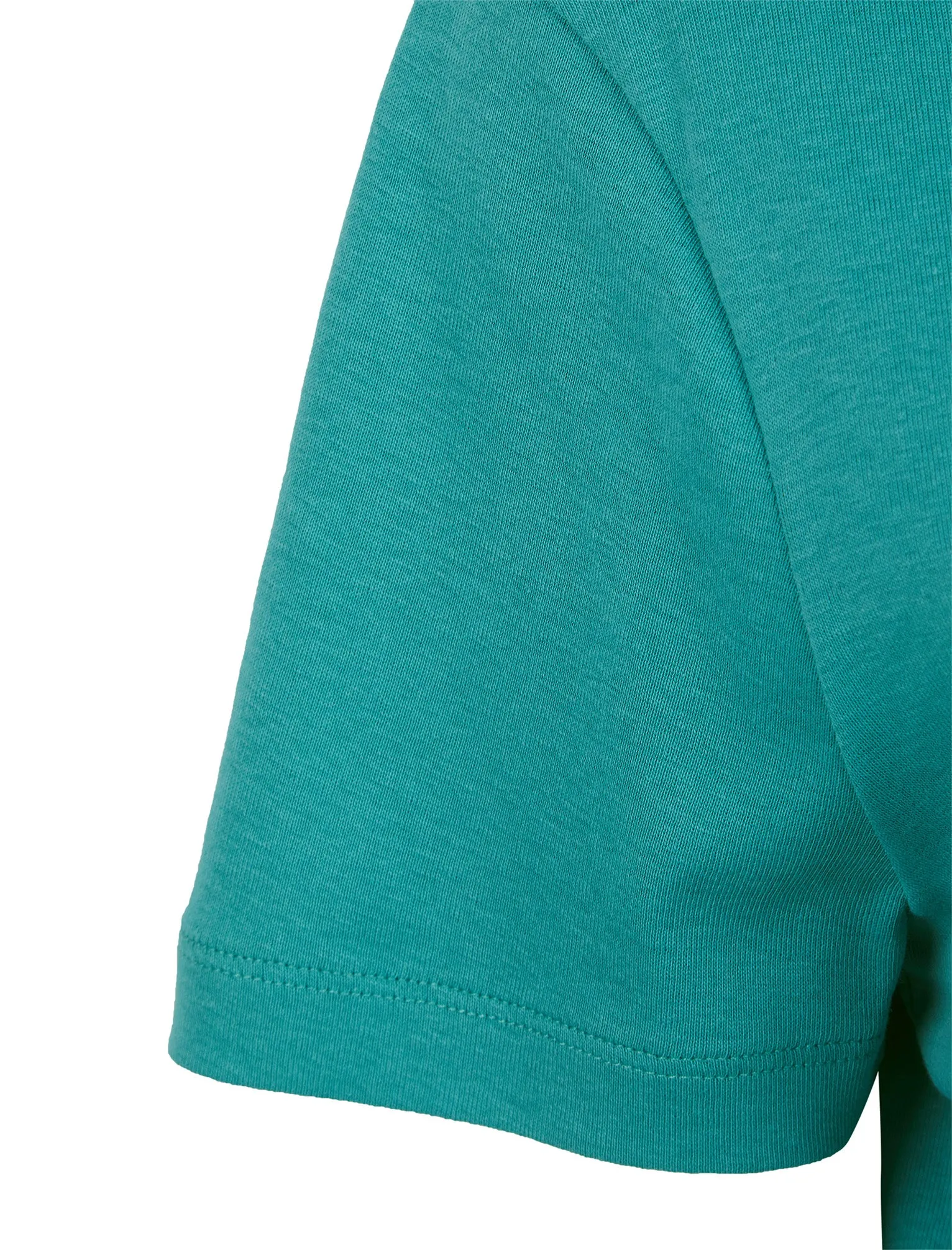 Calandra Plain 100% Cotton Notch Neck T-Shirt in Brittany Teal - Amara Reya sold by Tokyo Laundry product image thumbnail 3