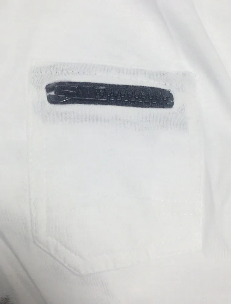 Shaun Crew Neck T-Shirt with Zip Sleeve Pocket In White sold by Tokyo Laundry product image thumbnail 2