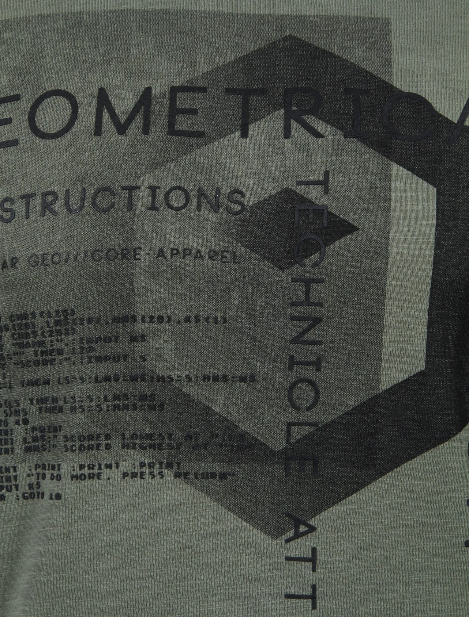 Scoober Motif Cotton T-Shirt in Olivine Khaki - Dissident sold by Tokyo Laundry product image thumbnail 3