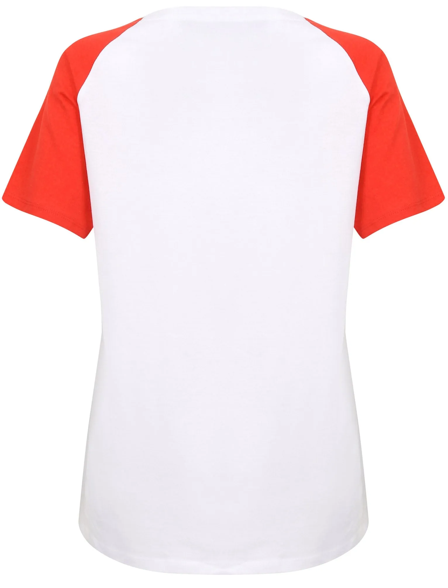 Womens Raglan Sleeve Cotton T-Shirt In Lollipop Red - Tokyo Laundry sold by Tokyo Laundry product image thumbnail 3
