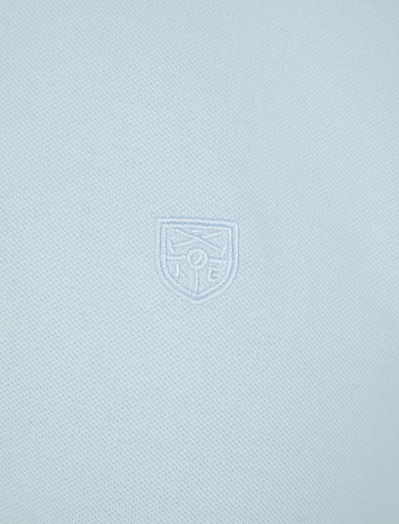 Passmore Cotton Pique Polo Shirt with Chambray Collar in Skyway - Kensington Eastside sold by Tokyo Laundry product image thumbnail 4