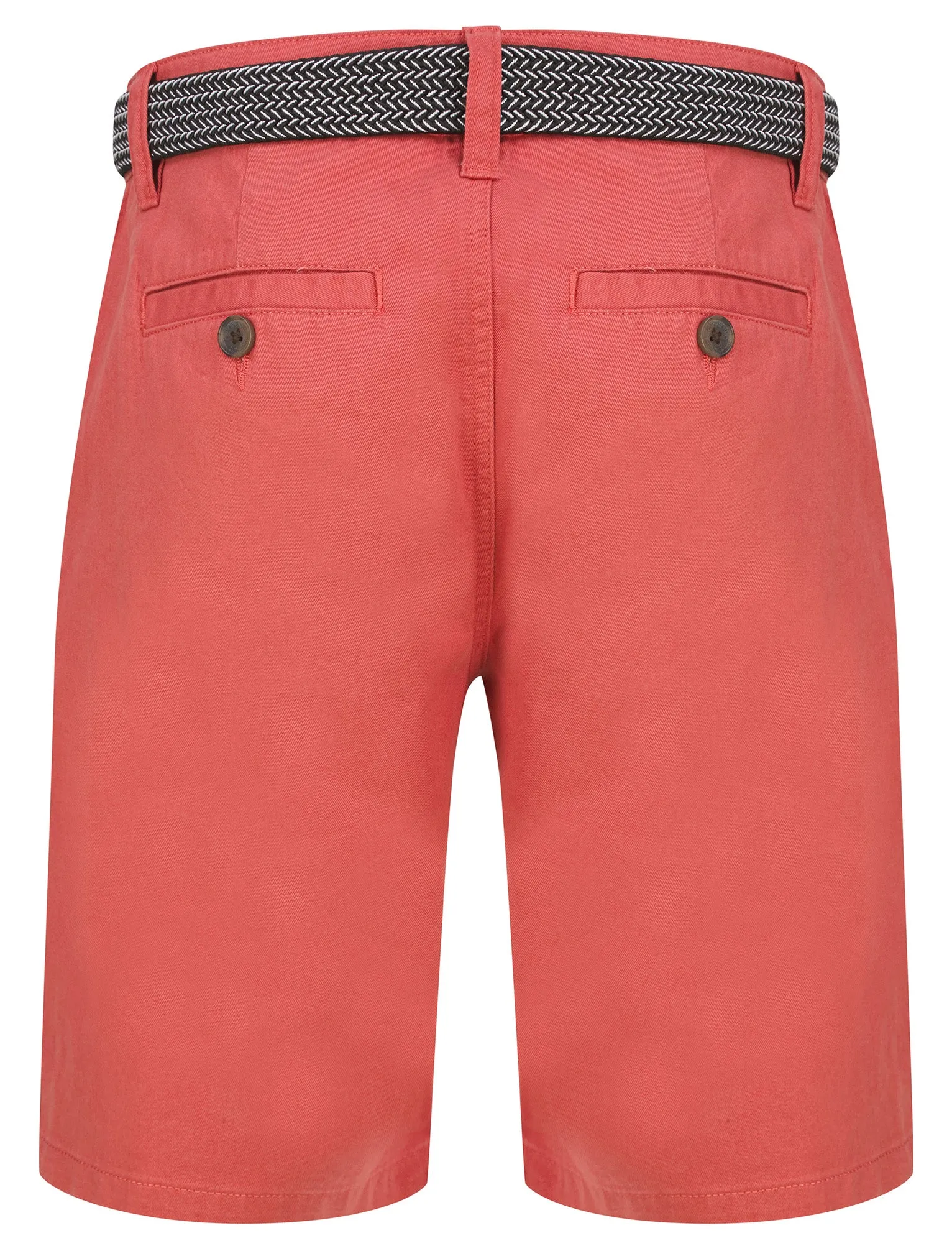 Cortez Cotton Twill Chino Shorts with Woven Belt in Baroque Rose - Kensington Eastside sold by Tokyo Laundry product image thumbnail 2