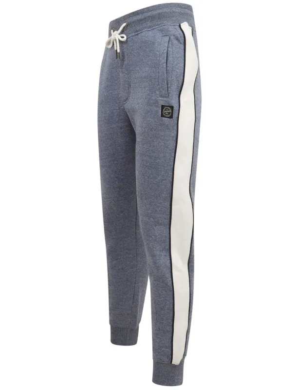 Greenwood Cuffed Joggers with Side Tape Detail In Vintage Indigo - Tokyo Laundry sold by Tokyo Laundry