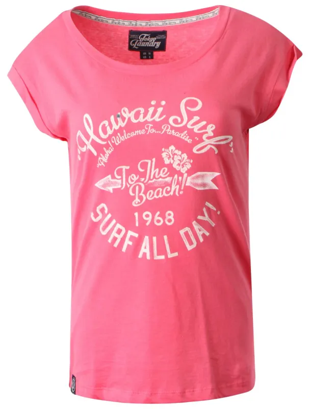 Tokyo Laundry Lizzy pink t-shirt sold by Tokyo Laundry