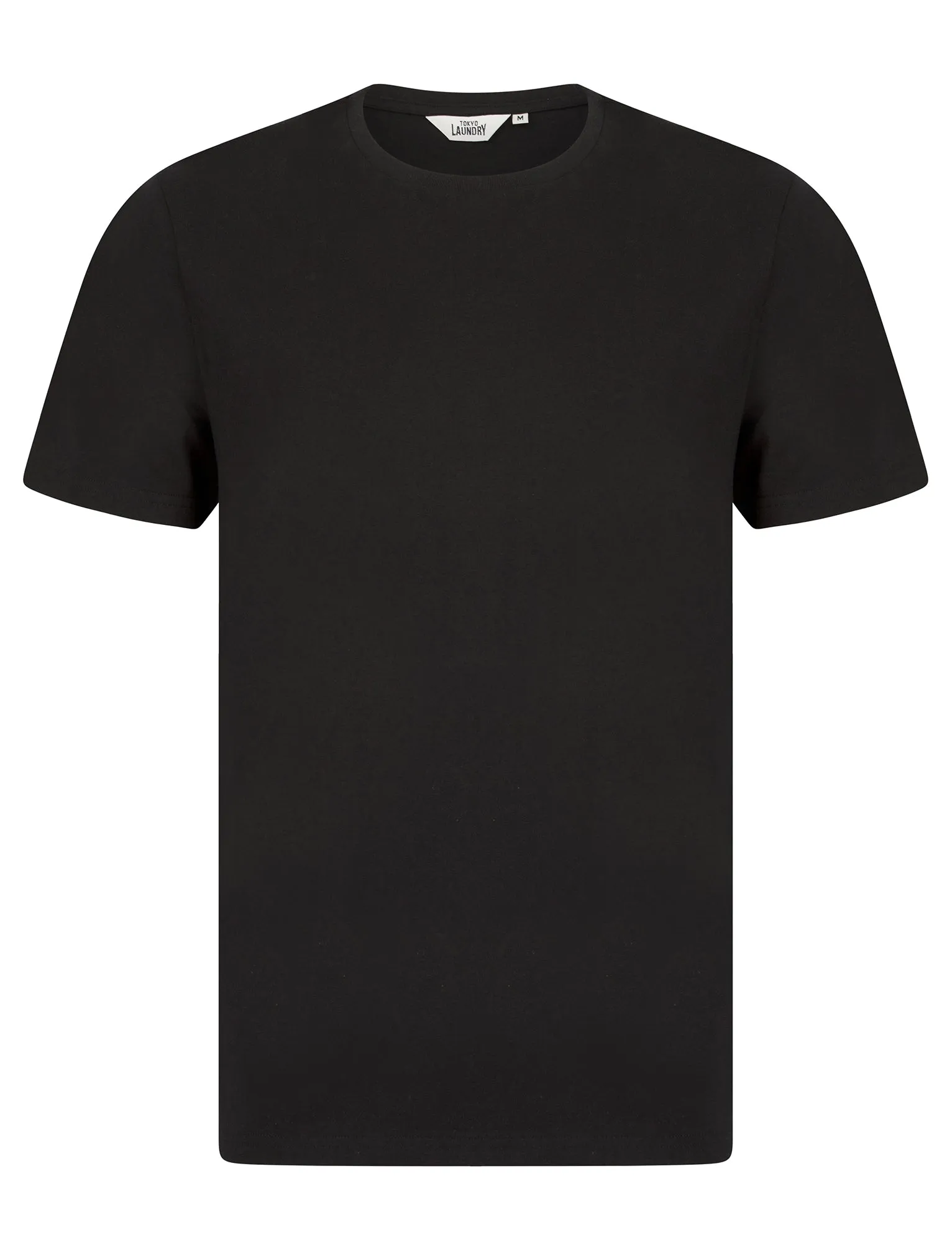 Spectre (5 Pack) Crew Neck Cotton T-Shirts in Jet Black - Tokyo Laundry sold by Tokyo Laundry product image thumbnail 2