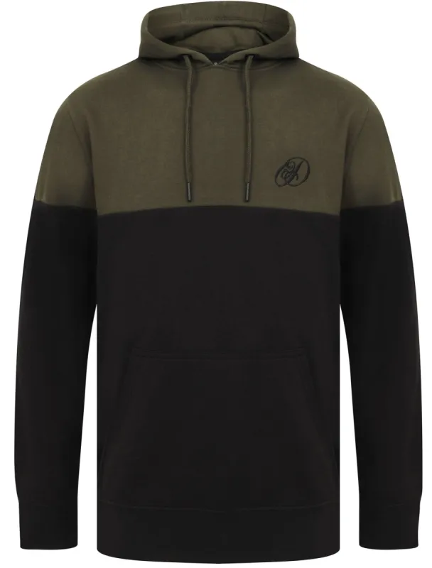 Volta Colour Block Cotton Blend Pullover Hoodie In Grape Leaf - Dissident sold by Tokyo Laundry