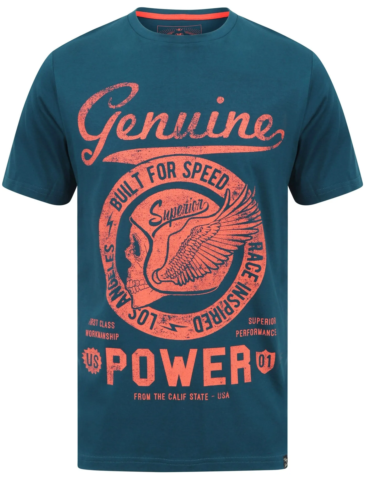 Genuine Motif Cotton T-Shirt In Gibralter Sea - Tokyo Laundry sold by Tokyo Laundry product image thumbnail 2