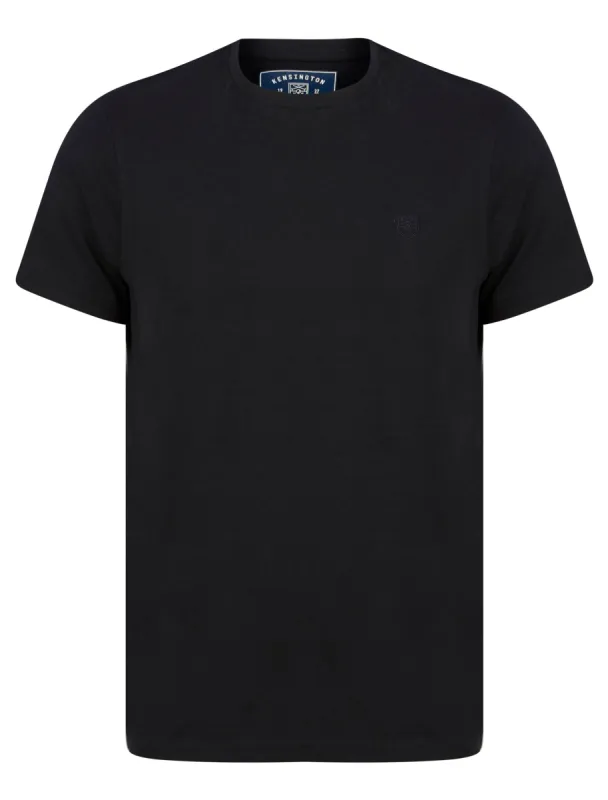 Pitch Crew Neck Cotton T-Shirt in Jet Black - Kensington Eastside sold by Tokyo Laundry