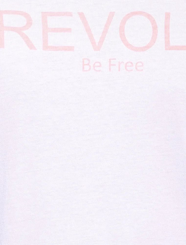 Frontier Motif Crew Neck T-Shirt in White & Pink sold by Tokyo Laundry product image thumbnail 4