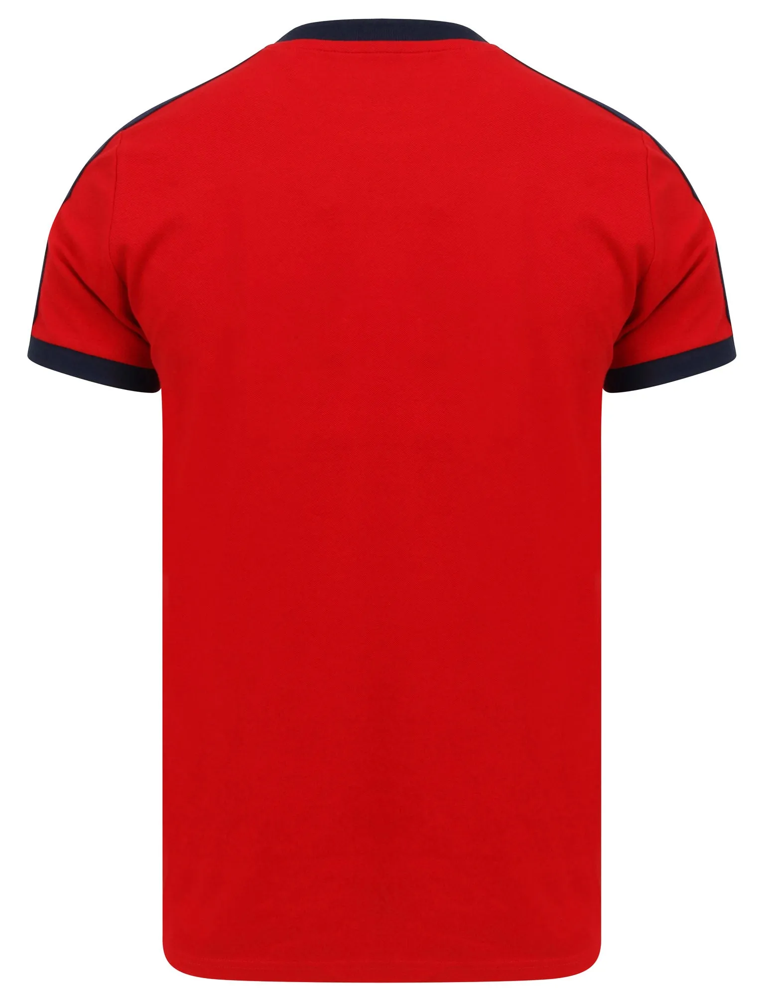 Parkhill Cotton Pique T-Shirt with Racer Tape Panel Detail in Scarlet Sage - Le Shark sold by Tokyo Laundry product image thumbnail 4