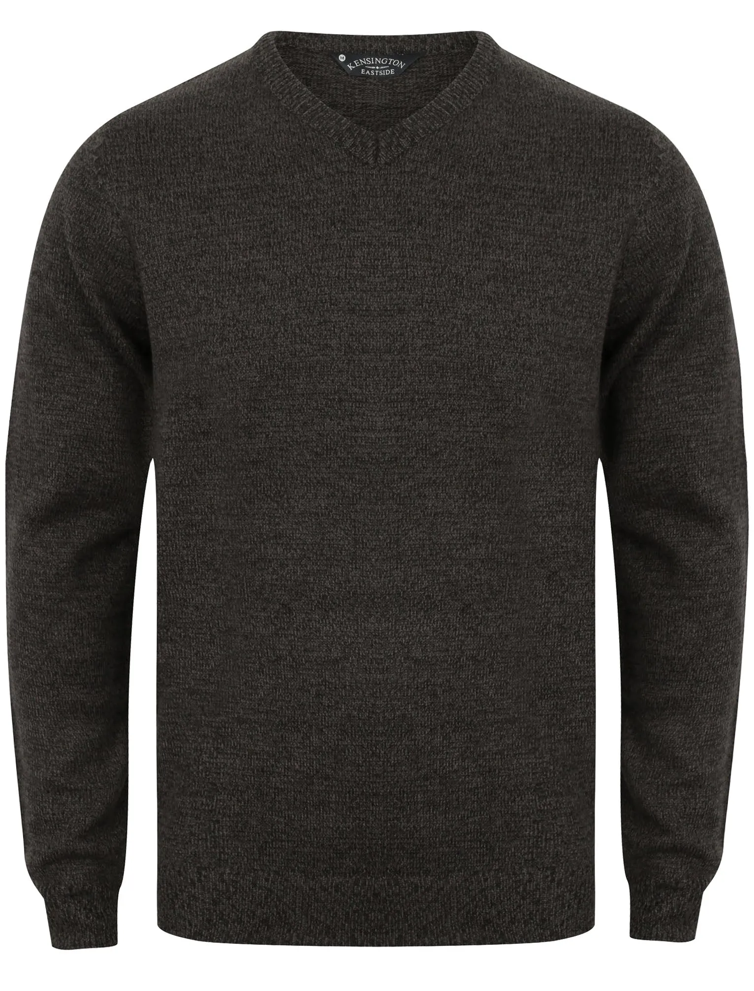 Martel V Neck Wool Blend Jumper In Charcoal / Black - Kensington Eastside sold by Tokyo Laundry