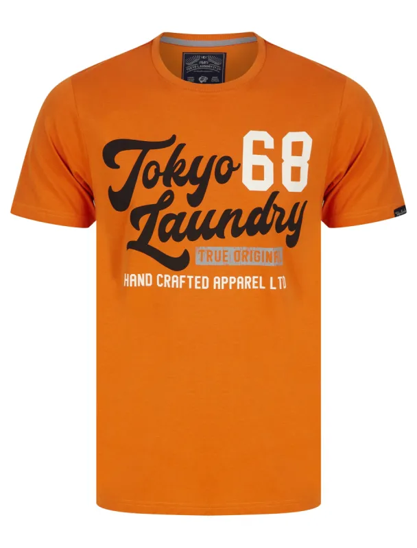 Woods Motif Cotton Jersey T-Shirt in Harvest Pumpkin - Tokyo Laundry sold by Tokyo Laundry