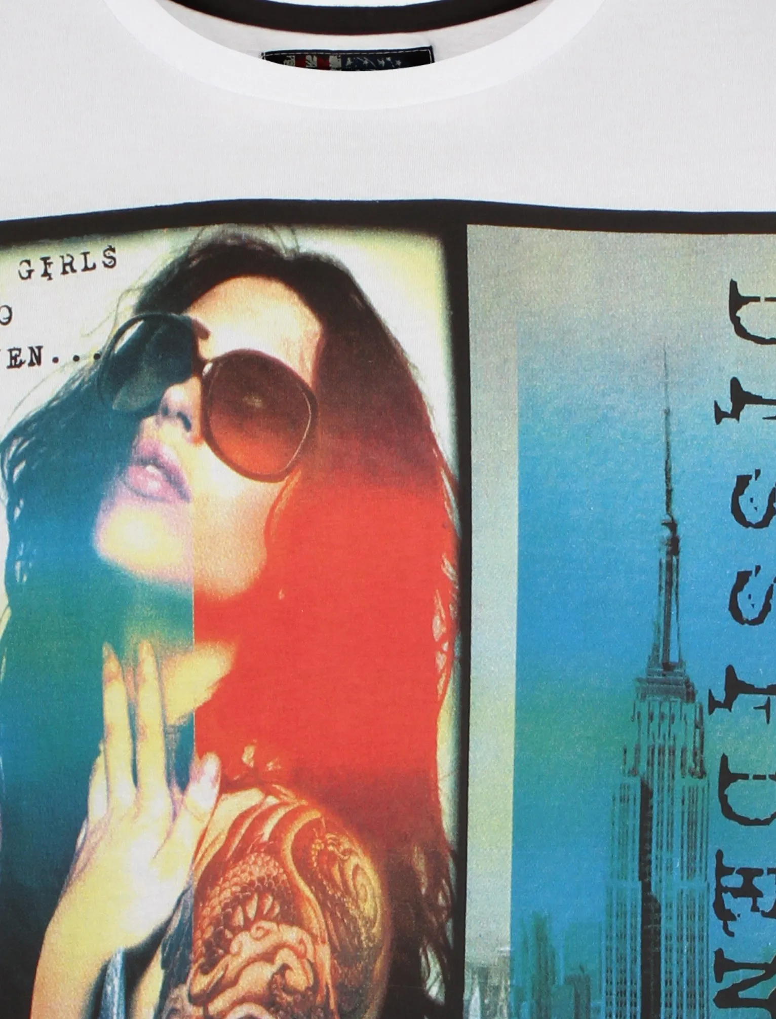 Printed Cotton white t-shirt - Dissident sold by Tokyo Laundry product image thumbnail 3