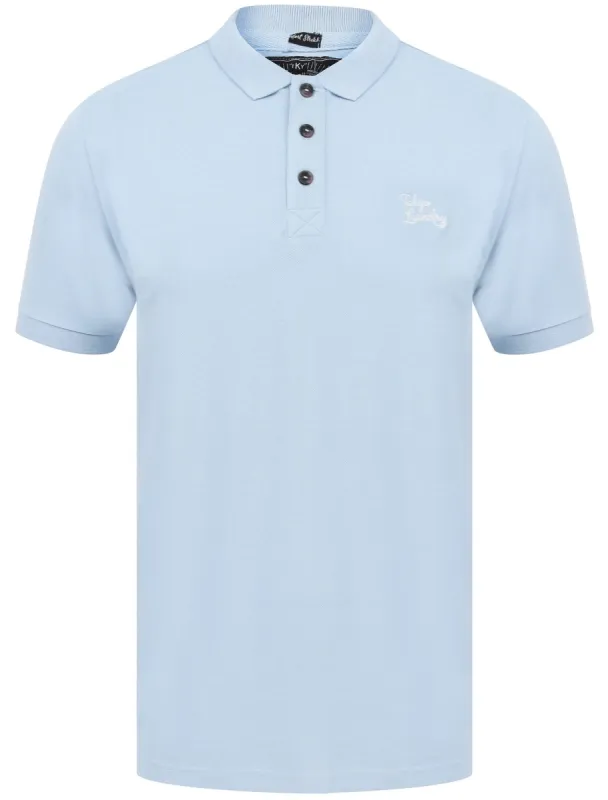 Marahau Signature Cotton Pique Polo Shirt In Kentucky Blue Marl - Tokyo Laundry sold by Tokyo Laundry