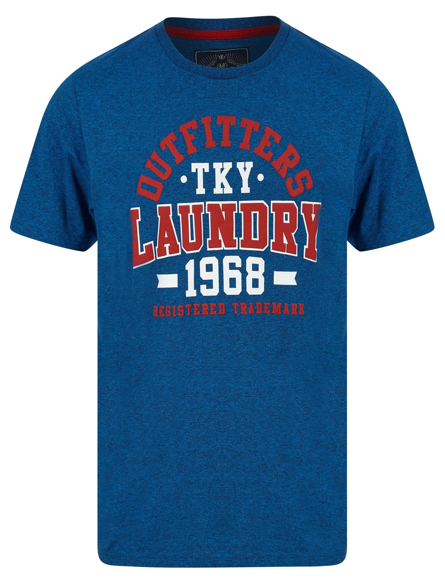Edit Motif Cotton Jersey Grindle T-Shirt in Blue - Tokyo Laundry sold by Tokyo Laundry
