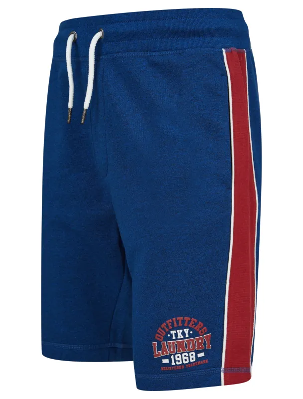 Edit Grindle Jogger Shorts with Contrast Panels in Blue  - Tokyo Laundry sold by Tokyo Laundry