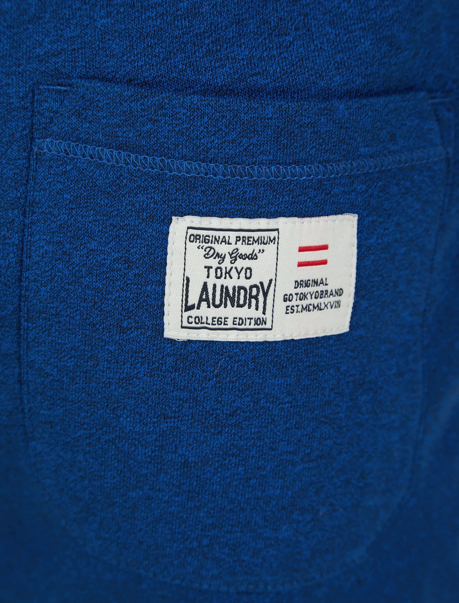 Edit Grindle Jogger Shorts with Contrast Panels in Blue - Tokyo Laundry sold by Tokyo Laundry product image thumbnail 5
