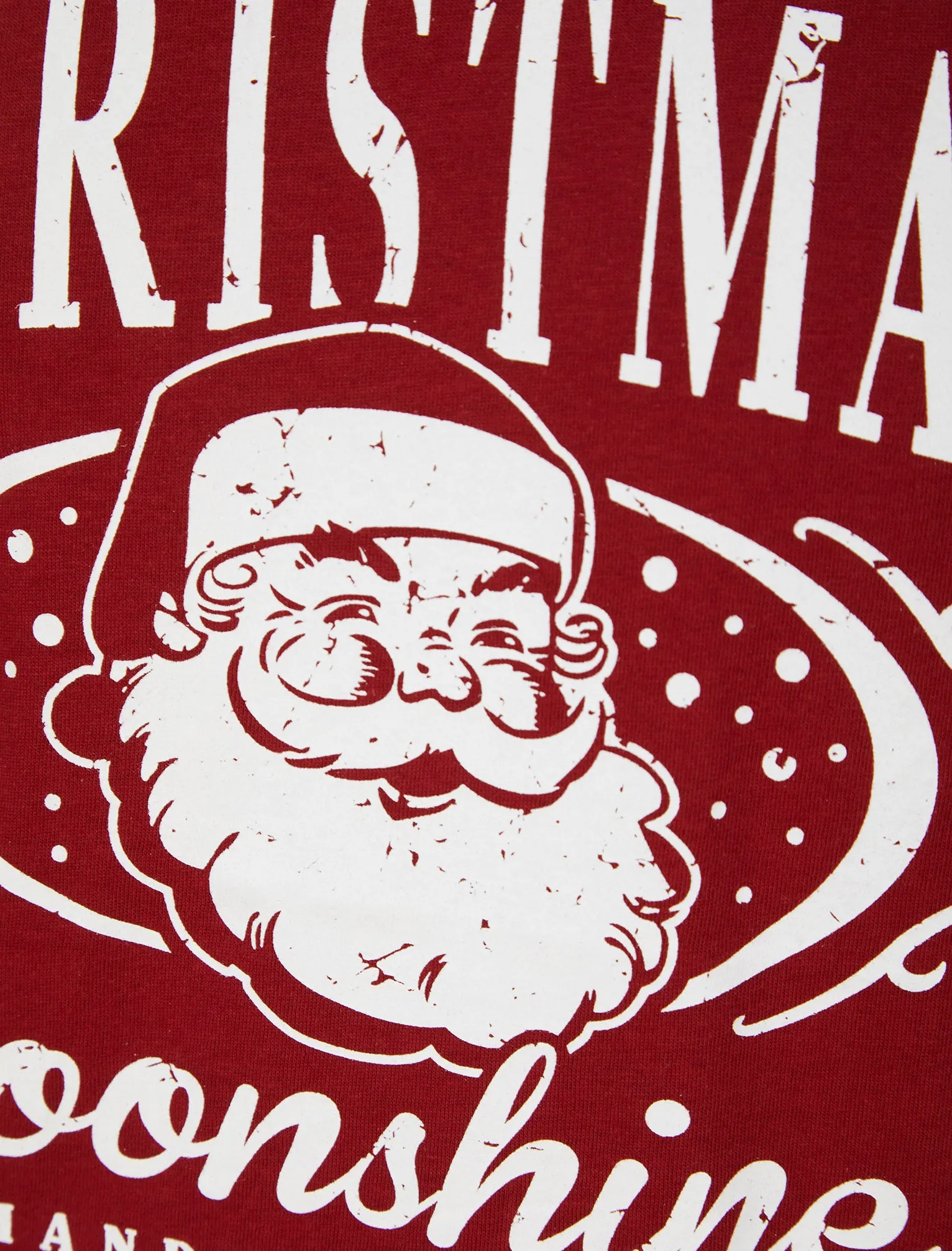 Men's Xmas Bourbon Motif Novelty Cotton Christmas T-Shirt in Red Dahlia - Merry Christmas sold by Tokyo Laundry product image thumbnail 3