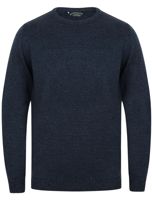 Hale Crew Neck Wool Blend Jumper In Black / Navy - Kensington Eastside sold by Tokyo Laundry