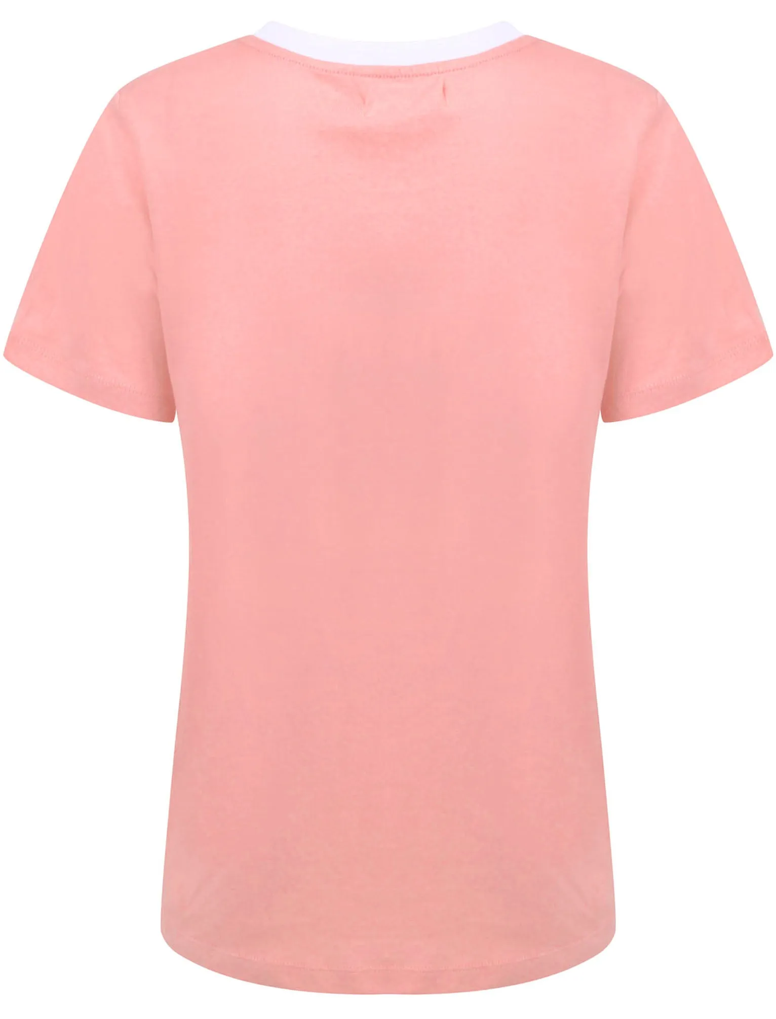 Surf Shop Motif Cotton Ringer T-Shirt in Bridal Rose - South Shore sold by Tokyo Laundry product image thumbnail 2