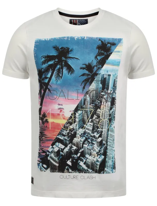 Dissident Cali-York t-shirt in Ivory sold by Tokyo Laundry