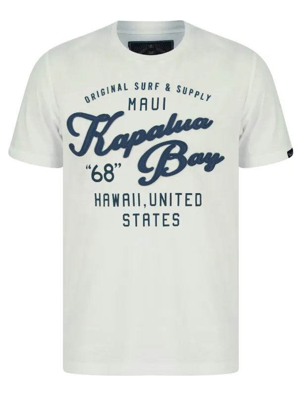 Kapaluas Applique Motif Cotton Jersey T-Shirt in Snow White - Tokyo Laundry sold by Tokyo Laundry