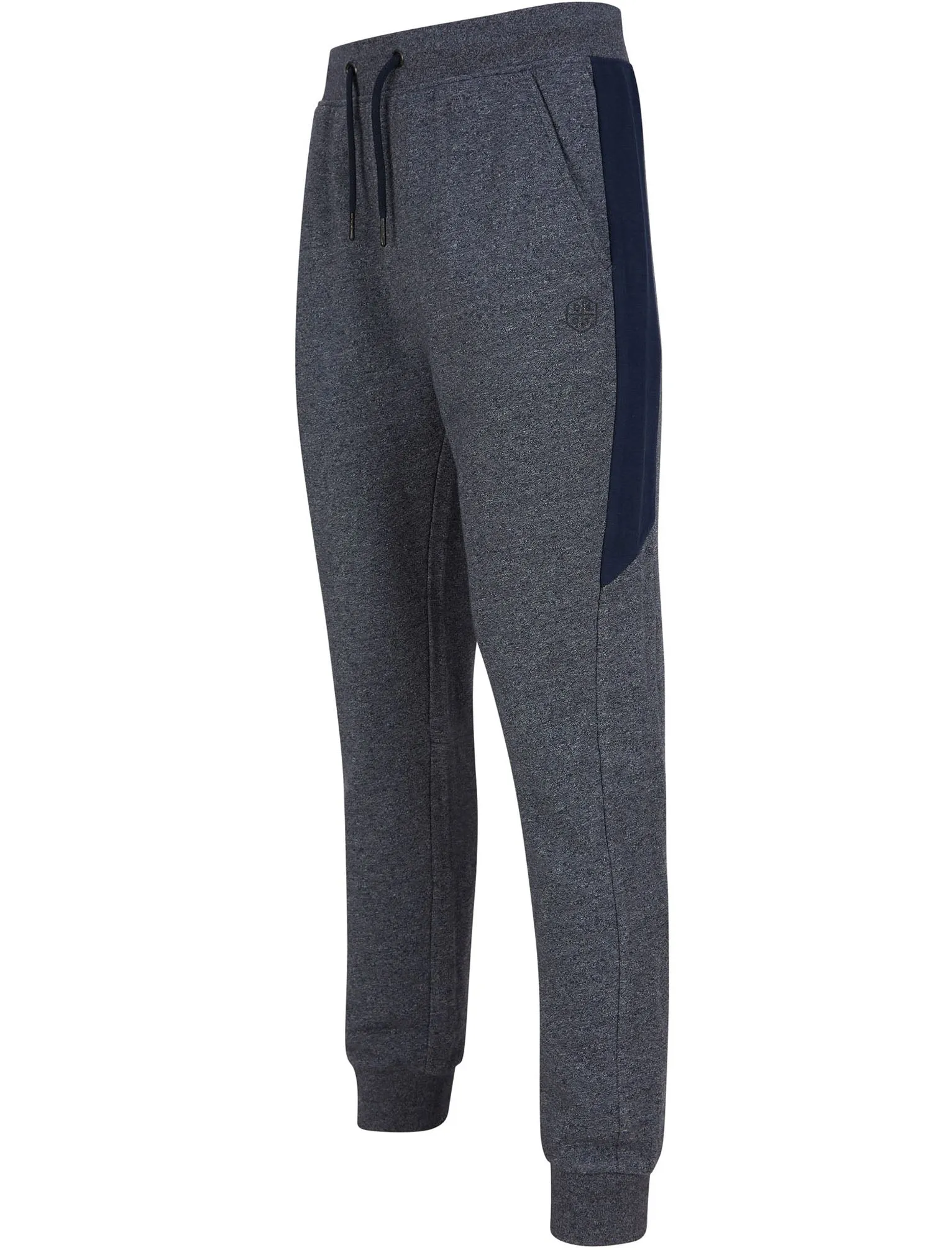Perrins Grindle Brushback Fleece Cuffed Joggers in Navy - Dissident sold by Tokyo Laundry
