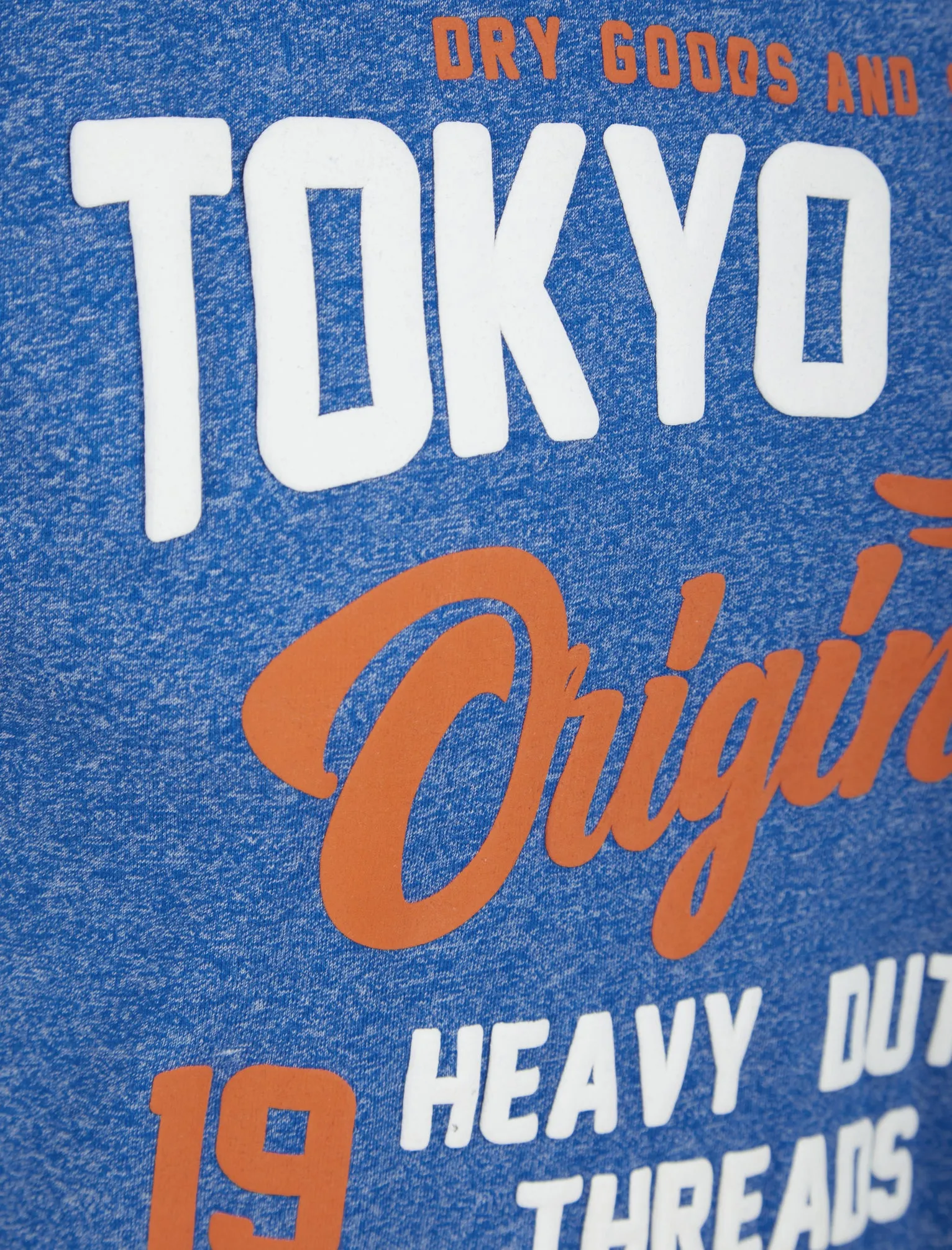 Heavy Duty 2 Puffy Motif Cotton Jersey T-Shirt in Light Blue Grindle - Tokyo Laundry sold by Tokyo Laundry product image thumbnail 3