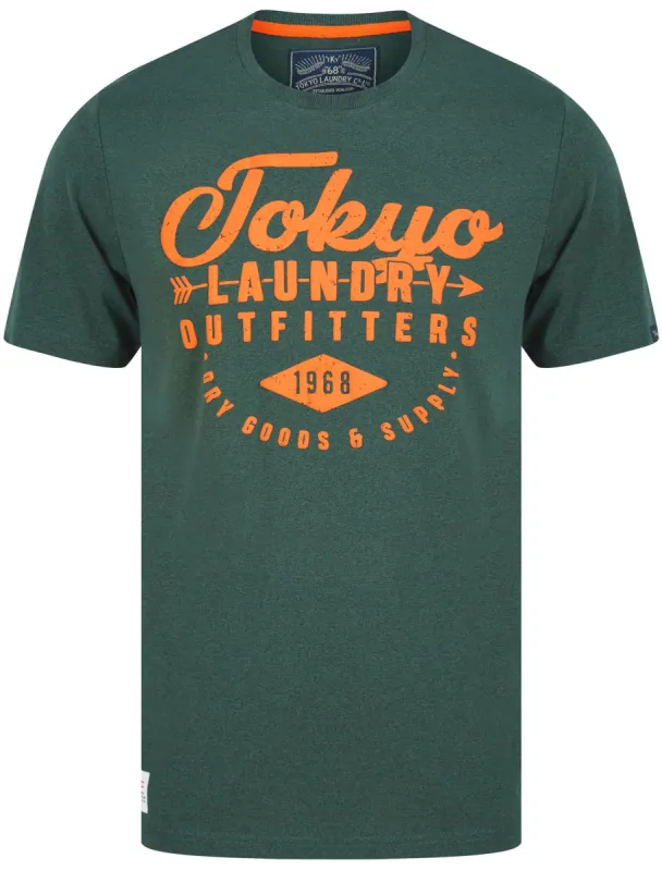 Robins Motif Cotton Jersey T-Shirt In Green Grindle - Tokyo Laundry sold by Tokyo Laundry