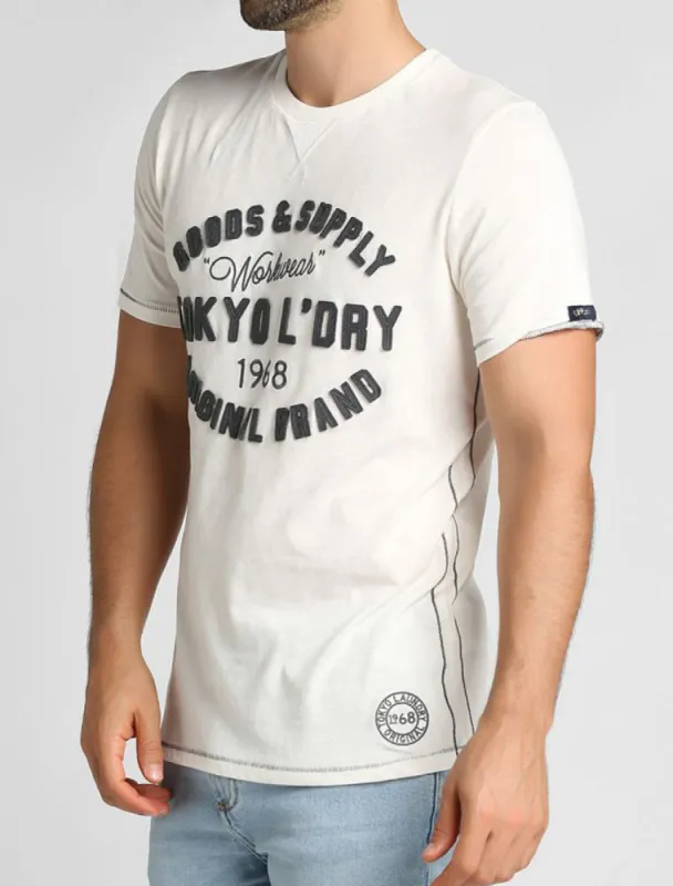 Williamson Applique Cotton T-Shirt In Marshmallow - Tokyo Laundry made by Tokyo Laundry