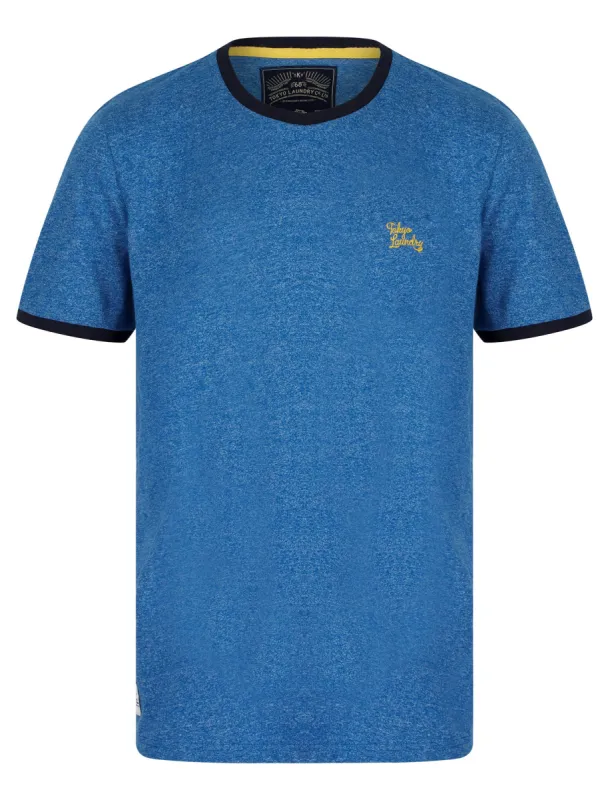 Trevor Grindle Ringer T-Shirt in Light Blue - Tokyo Laundry sold by Tokyo Laundry