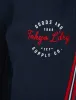 Taper Cuffed Joggers with Tape Detail in Sky Captain Navy Marl - Tokyo Laundry sold by Tokyo Laundry