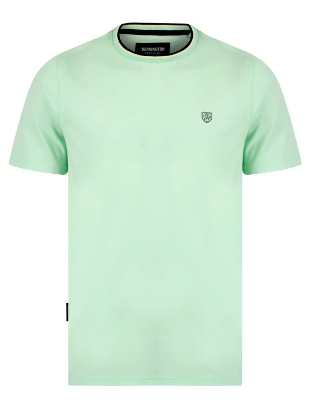 Westport Cotton Jersey Crew Neck Ringer T-Shirt in Bay Green - Kensington Eastside sold by Tokyo Laundry