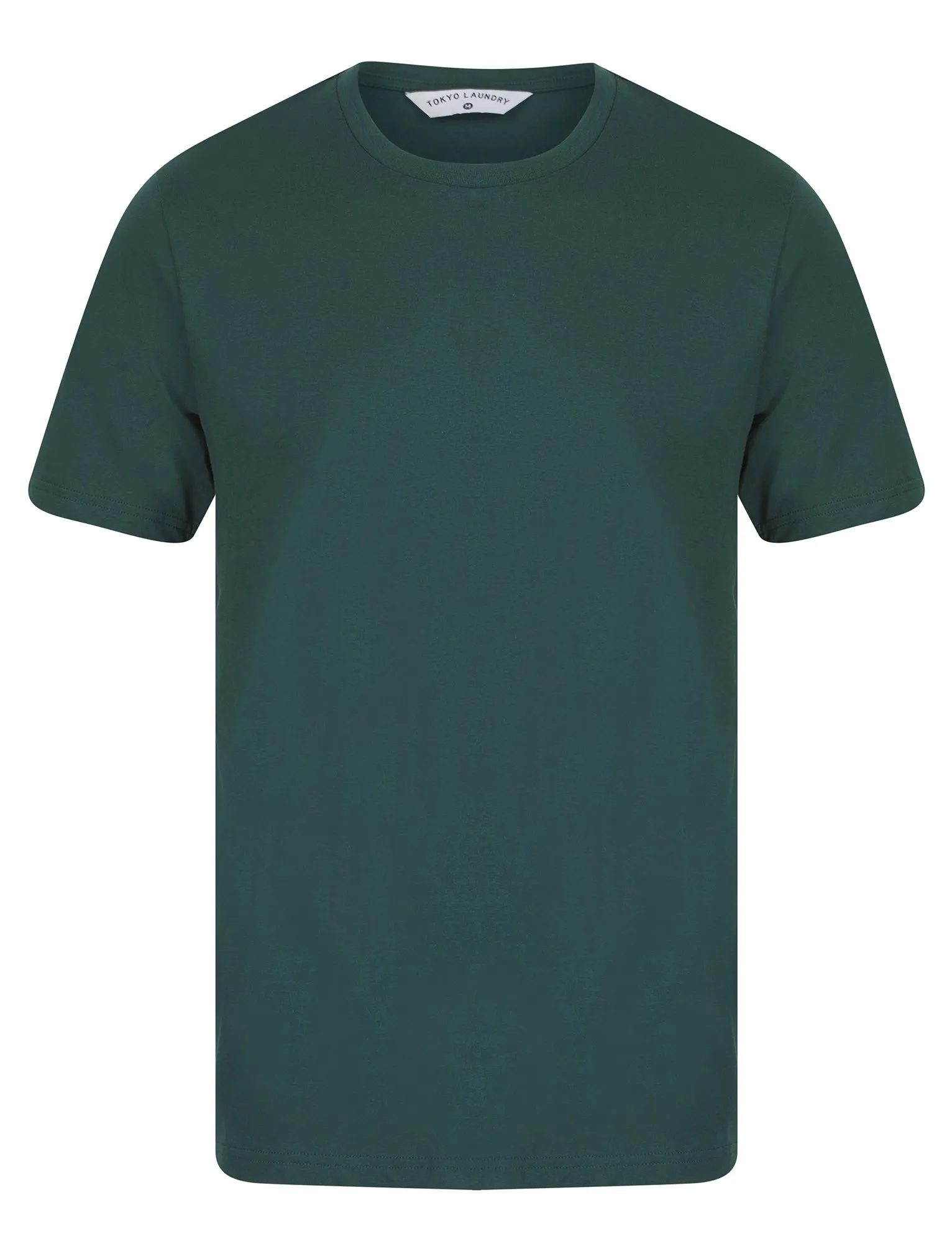 Spectre (5 Pack) Crew Neck Cotton T-Shirts in Sky Captain Navy / Barados Cherry / Jet Blue / Bright White / Ponderosa Pine - Tokyo Laundry sold by Tokyo Laundry product image thumbnail 5