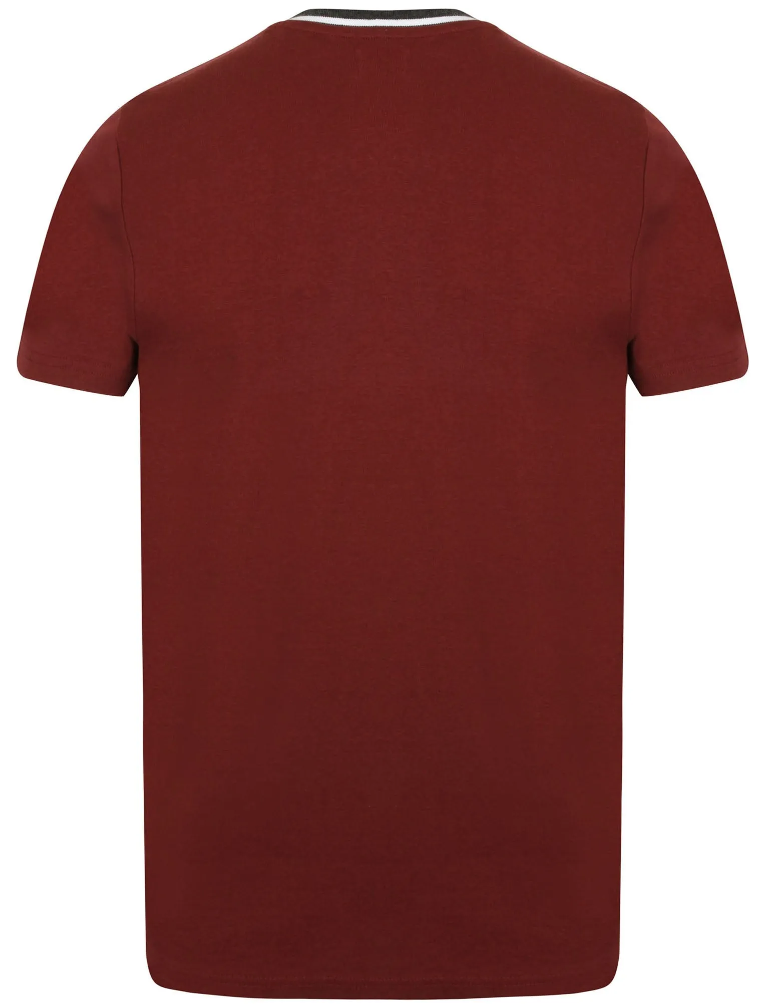 Acton V-Neck Cotton T-Shirt in Oxblood sold by Tokyo Laundry product image thumbnail 2