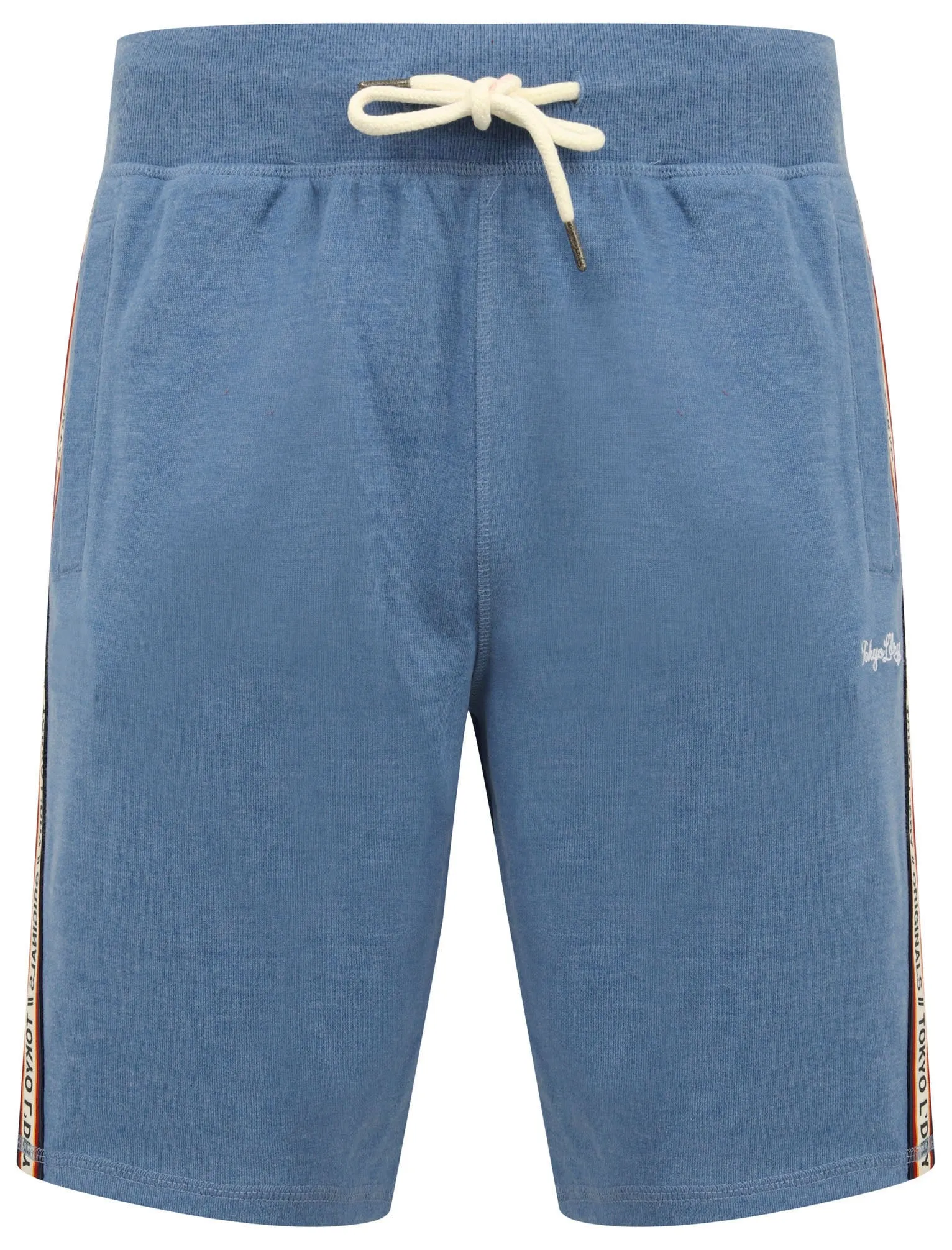Malibu Surf Jogger Shorts with Tape Detail In Cornflower Blue Marl - Tokyo Laundry sold by Tokyo Laundry product image thumbnail 2