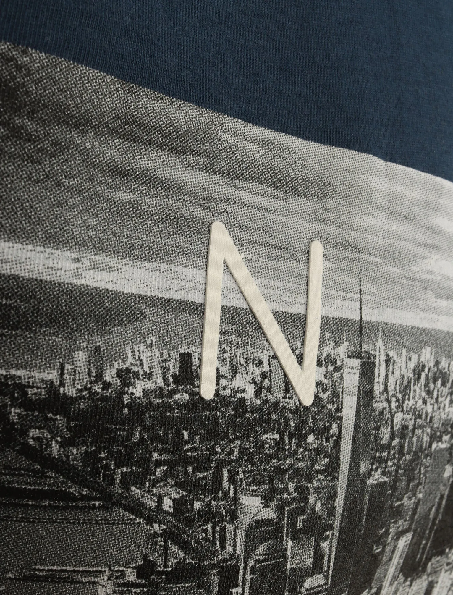 Lori NYC Skyscraper Motif Cotton Jersey T-Shirt In Sargasso Blue - Dissident sold by Tokyo Laundry product image thumbnail 3