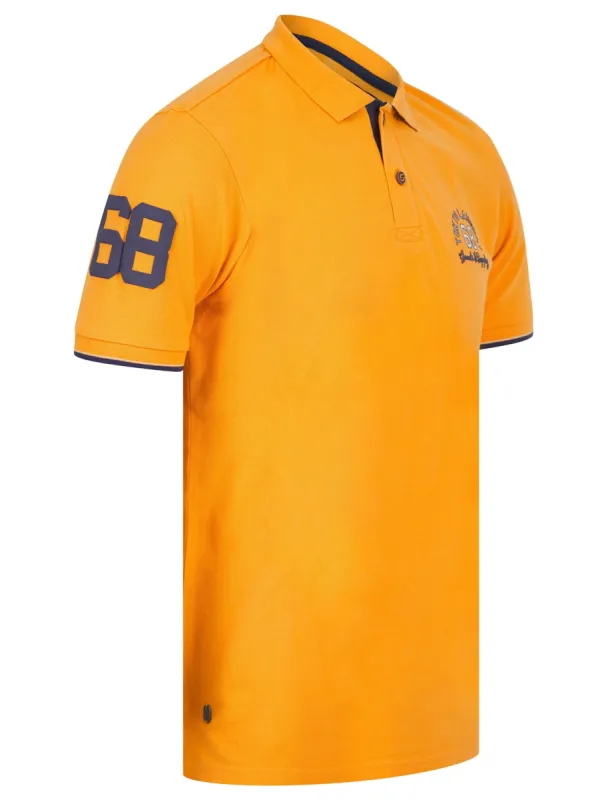 Octave Cotton Pique Polo Shirt in Artisan's Gold - Tokyo Laundry sold by Tokyo Laundry