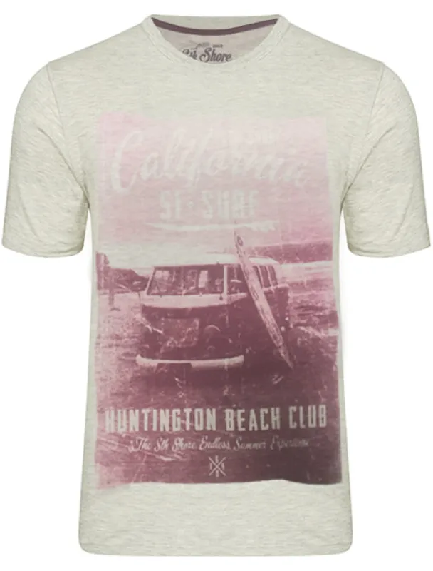 Surf Van T-shirt in Oatgrey Marl - South Shore sold by Tokyo Laundry