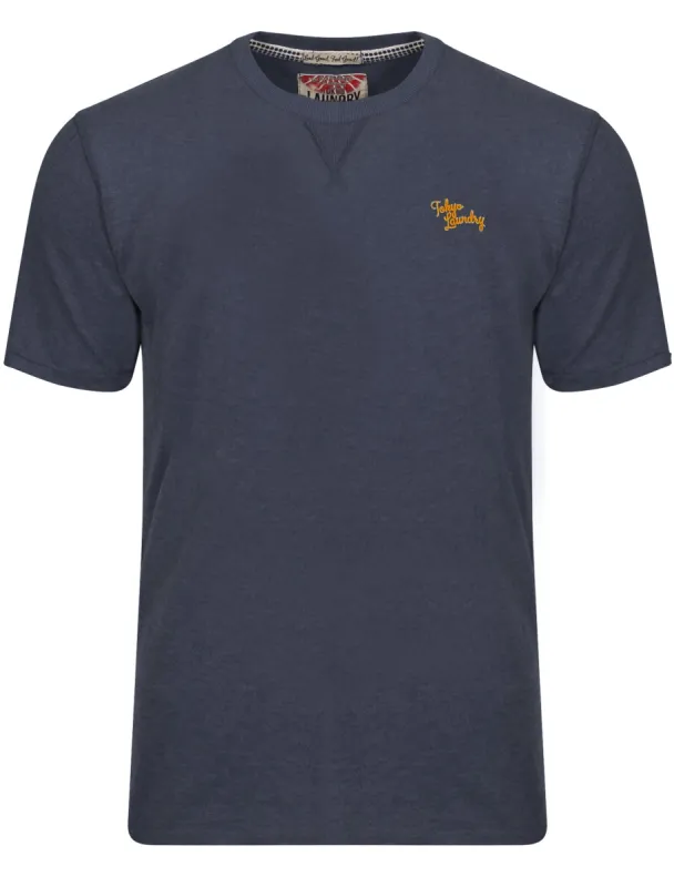 Essential Crew Neck T-Shirt in Mood Indigo Marl - Tokyo Laundry sold by Tokyo Laundry