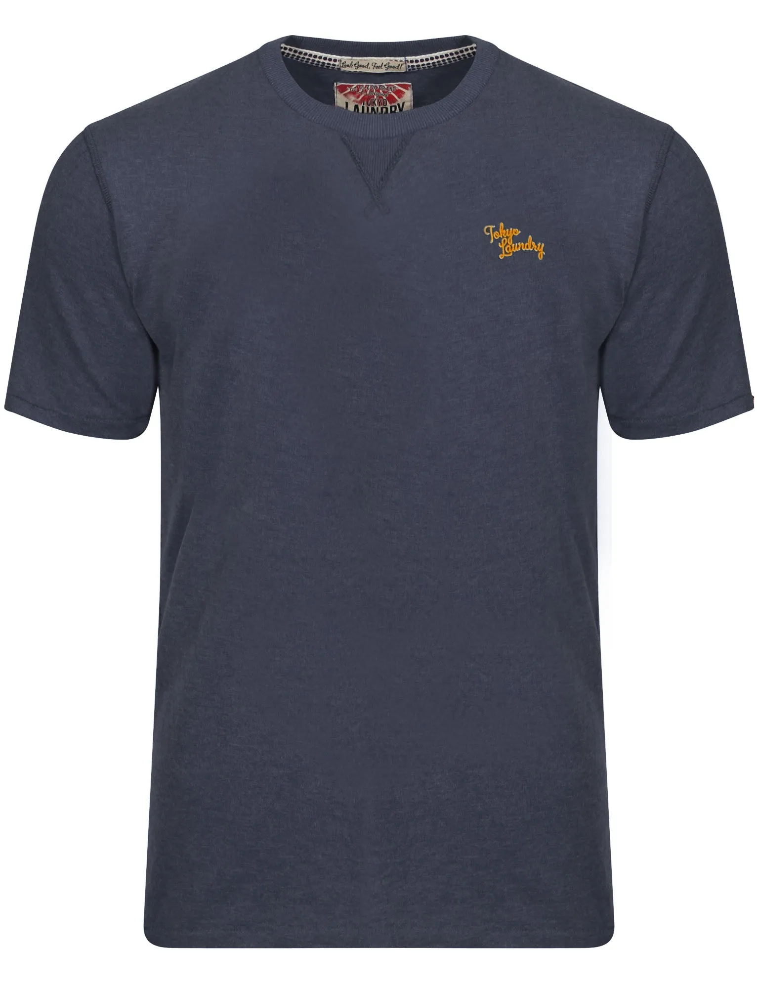 Essential Crew Neck T-Shirt in Mood Indigo Marl - Tokyo Laundry sold by Tokyo Laundry