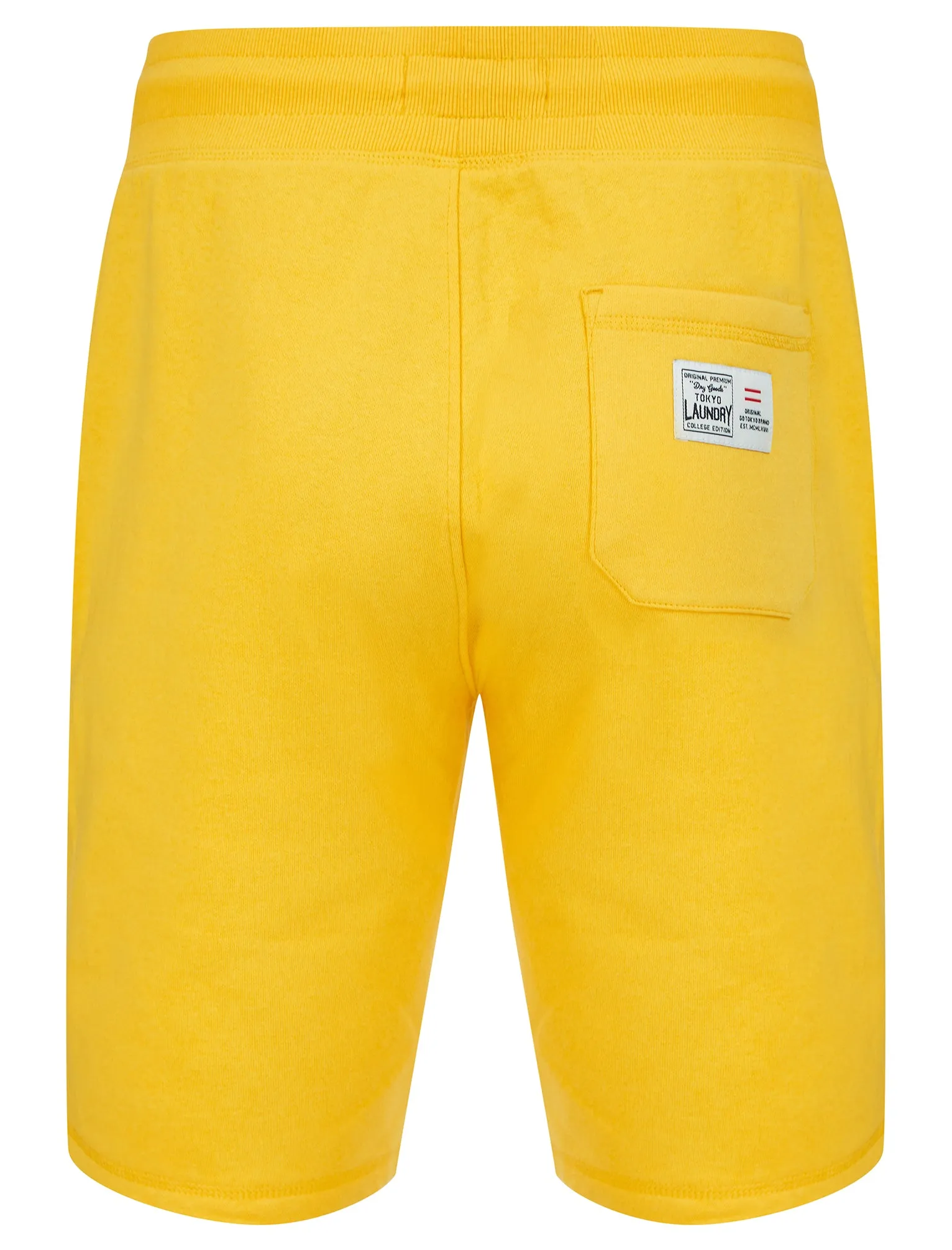 Bluesy Motif Brushback Fleece Jogger Shorts in Mimosa Yellow - Tokyo Laundry sold by Tokyo Laundry product image thumbnail 2