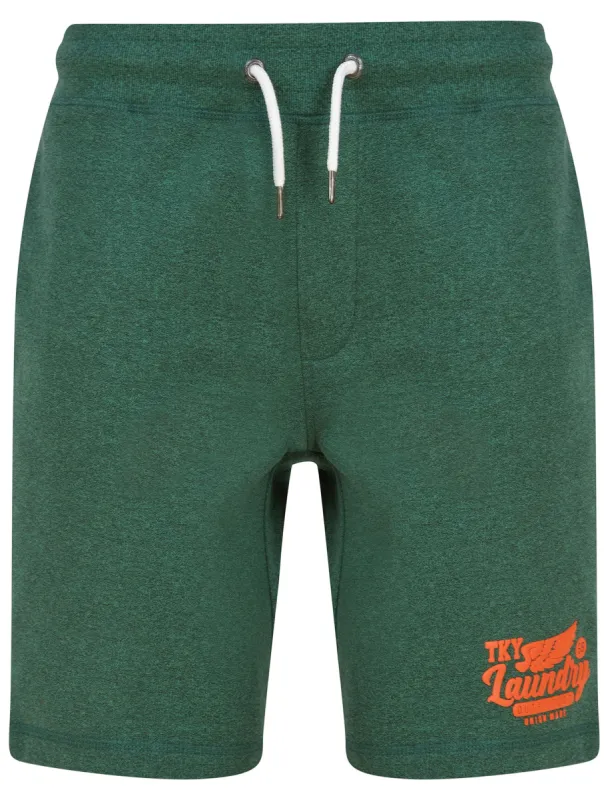 Fayle Brushback Fleece Jogger Shorts in Green Grindle - Tokyo Laundry sold by Tokyo Laundry