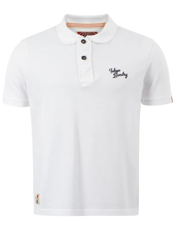 Tokyo Laundry Ezequiel white Polo Shirt sold by Tokyo Laundry