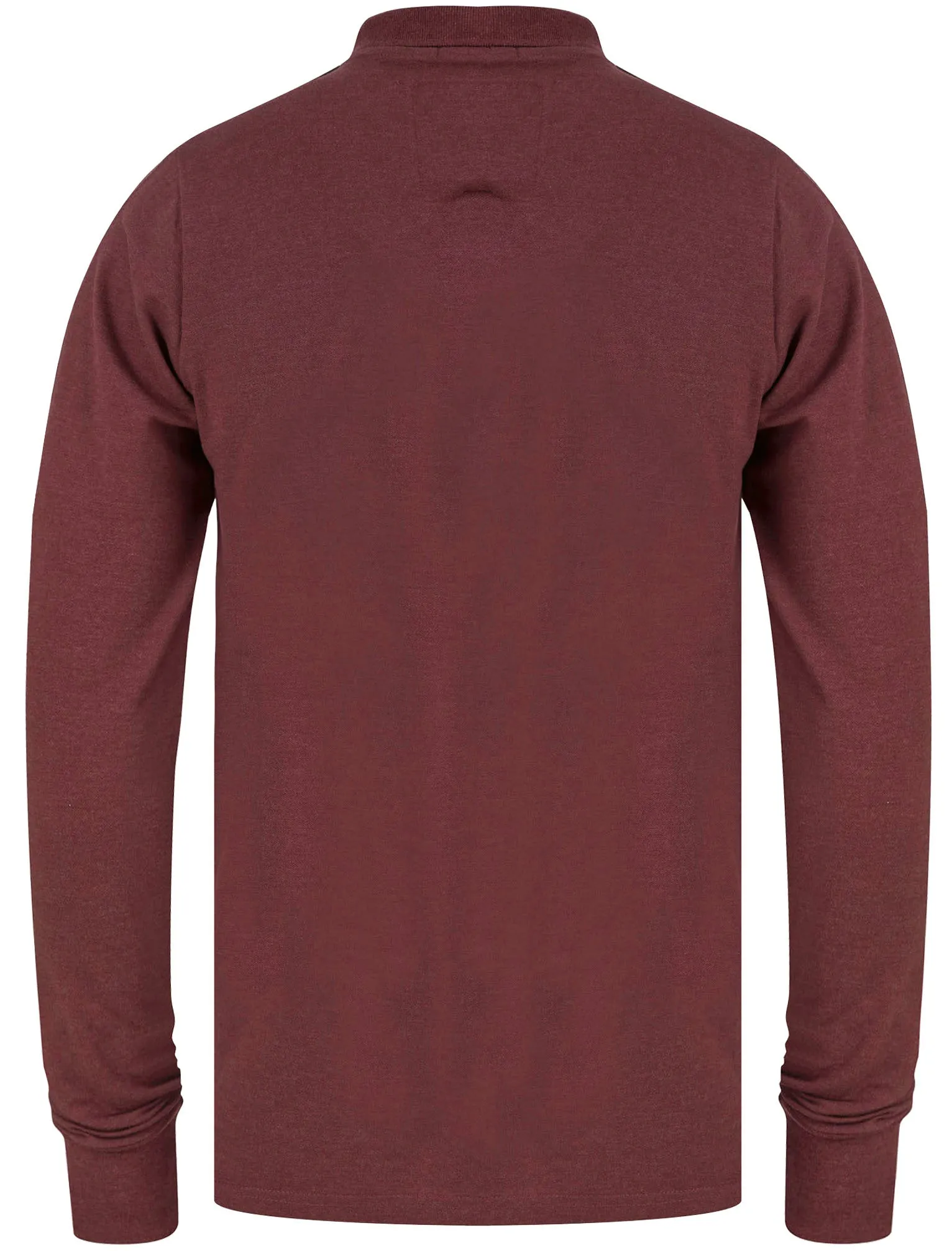 Seathwaite Long Sleeve Cotton Pique Polo Shirt in Vineyard Marl - Tokyo Laundry sold by Tokyo Laundry product image thumbnail 2