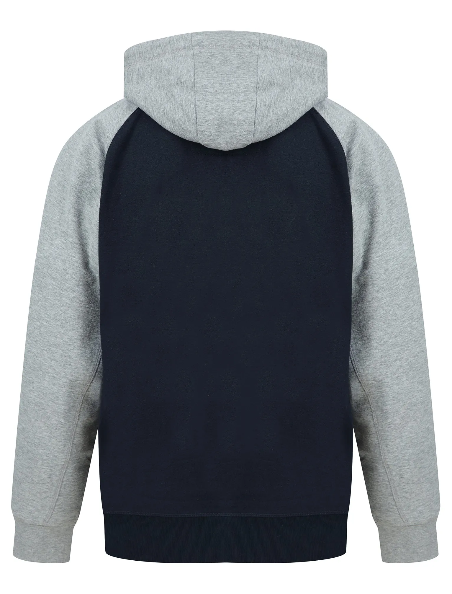 Raggo Zip Through Raglan Sleeve Hoodie in Navy / Light Grey Marl - Tokyo Laundry sold by Tokyo Laundry product image thumbnail 2