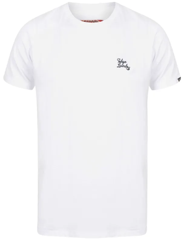 Montecarlo Crew Neck Cotton T-Shirt In Optic White - Tokyo Laundry sold by Tokyo Laundry